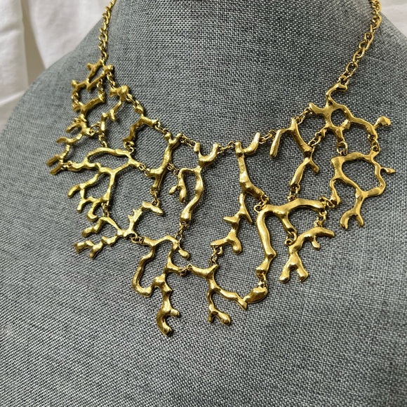 Fashion Jewelry Ladys Choker Style 14kt. Gold Plated Necklace. Amazingly Y2K. - Picture 3 of 10